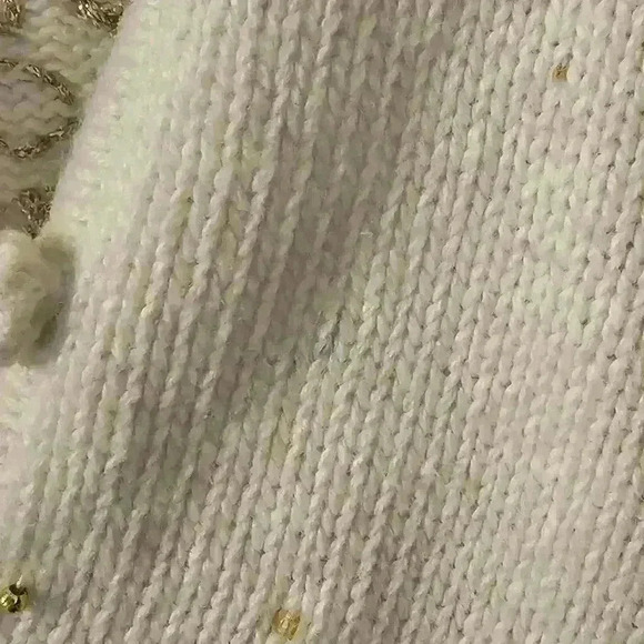 Studio Joy Beaded Christmas Sweater Size L - Picture 4 of 4